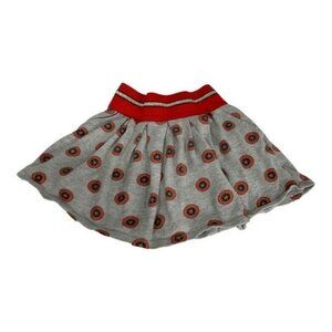 Marvel Kids Captain America Skirt Girls Size 6X Gray Red Elastic Waist Casual